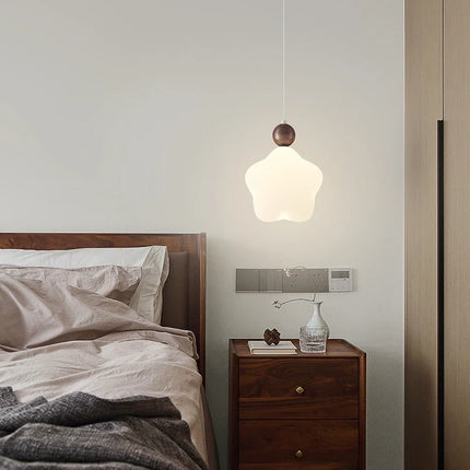 Plafonnier suspendu vintage style étoilé en noyer américain — LZ4D9XQ