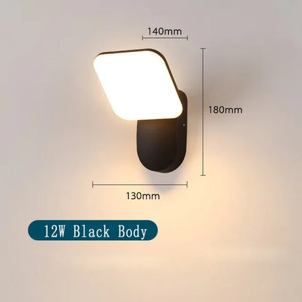 Applique murale LED extérieure moderne avec capteur étanche pour jardin — LZ4Q9T1