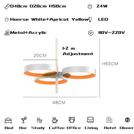 Lustre nordique italien moderne pour intérieur lumineux — LZ4T9X2