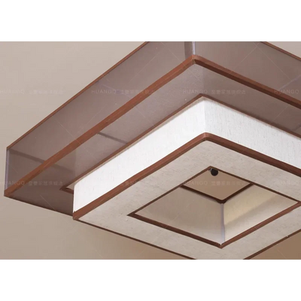Plafonnier décoratif en tissu style rétro chinois japonais wabi-sabi — LZ4P9XQ