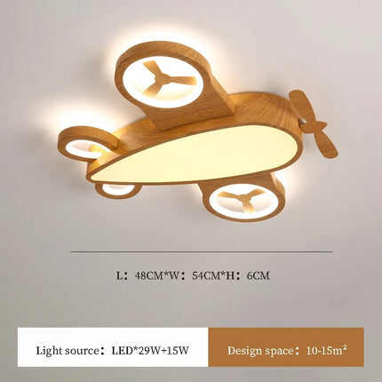 Plafonnier LED design avion style nordique pour chambre enfant — LZ4X9T2