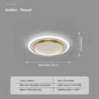 Ae ronde d'or / Lumière tricolore