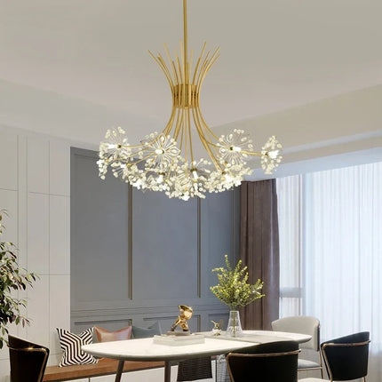 Lustre moderne en cristal avec LED luminaire suspension — LZ4X9P