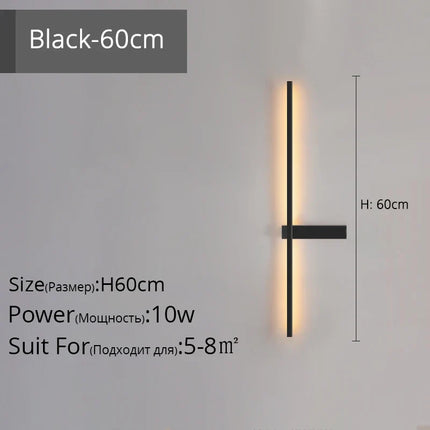 Applique murale LED en aluminium au design minimaliste pour intérieur — LZ4X9T2