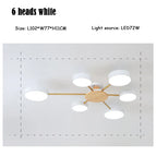 6 lumières blanches