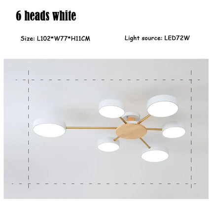 Plafonnier LED moderne et créatif pour décoration intérieure — LZ4F9X2