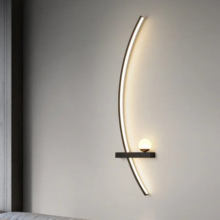 Applique murale LED nordique à rayures pour décoration intérieure — LZ4QJ7M