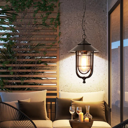 Lustre extérieur rétro pour jardin et espaces extérieurs — LZ4X9T2