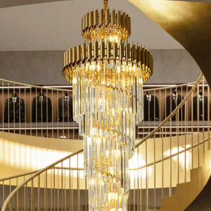 Lustre moderne en cristal pour décoration intérieure lumineuse — LZ4R7Q9
