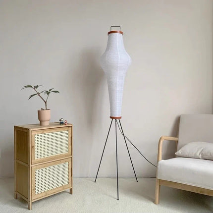 Lampadaire intérieur LED en papier de riz style japonais — LZ4P9XQ
