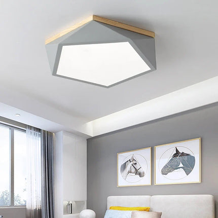 Plafonnier LED moderne aux formes géométriques simples — LZ4X9T1