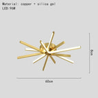 6 lumières-or / 3 modifiables