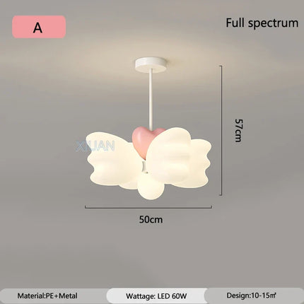 lustre créatif pour enfants avec ailes d'ange led décoratif