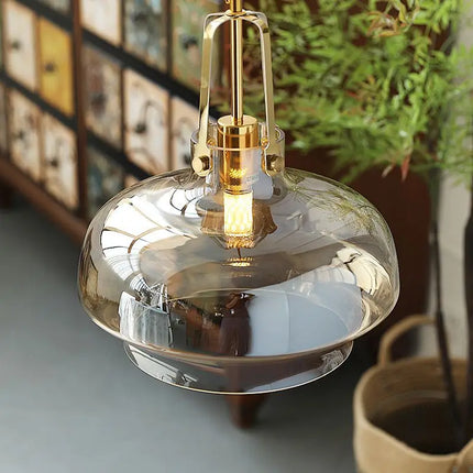 Suspension LED en verre style nordique moderne — LZ4X9P