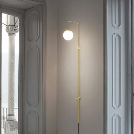 Applique murale minimaliste en laiton polyvalente — LZ4N7Q2