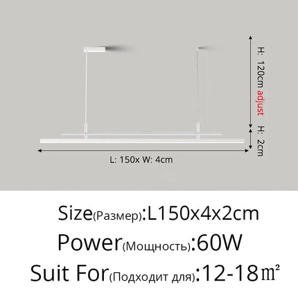 Lustre LED nordique pour éclairage intérieur moderne — LZ4X9T