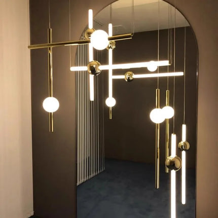 Suspension horizontale moderne pour éclairage de salle à manger — LZ4X9P