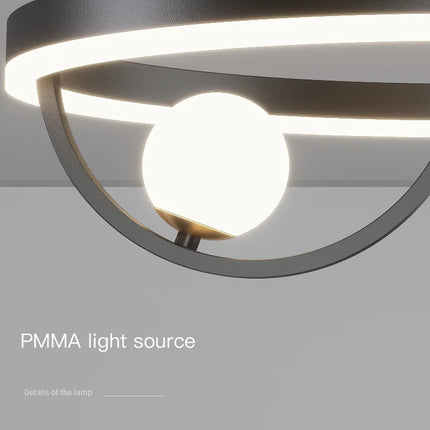 Plafonnier LED décoratif en fer style nordique moderne — LZ4X9P