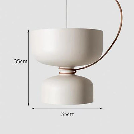 Suspension nordique en fer forgé avec LED design moderne — LZ4X9J