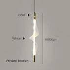 Or blanc V / L98cm / Lumière chaude