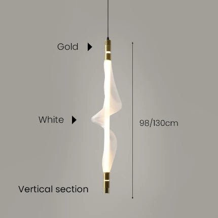 Suspension tube lumineux design nordique pour intérieur décoratif — LZ4XJ9