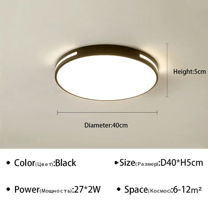 plafonnier led ultra mince design moderne pour intérieur