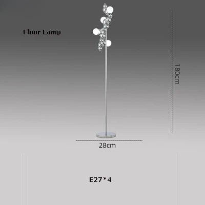 Lustre suspension LED à intensité variable au design artistique — LZ7XQ2