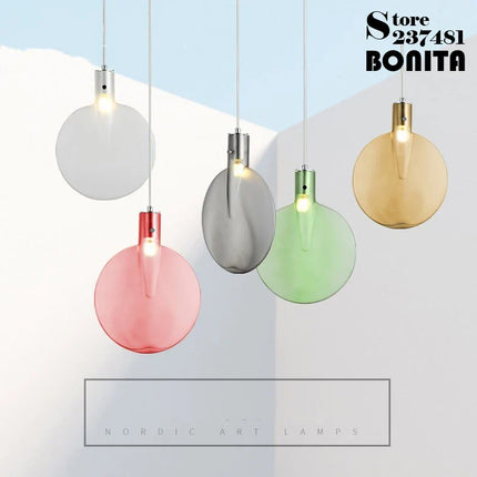 Suspension en verre avec abat-jour raquette de tennis design lumineux — LZ4X9P
