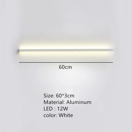 applique murale led cuboïde minimaliste en aluminium avec télécommande gradation