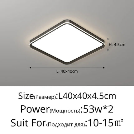 Plafonnier moderne en aluminium avec protection oculaire — LZ4X9J