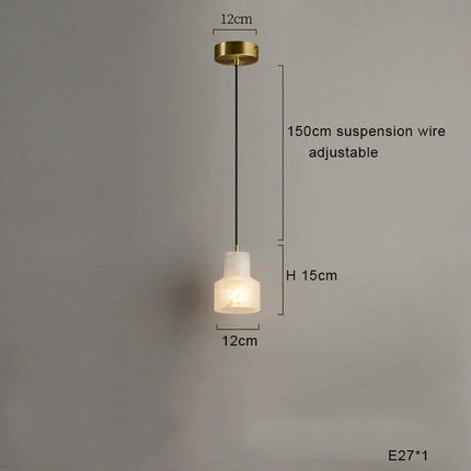 Suspension LED minimaliste en marbre — LZ4X9T1