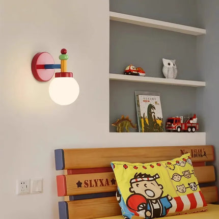 Applique murale en verre laiteux pour chambre d’enfant — LZ4X9P2Q