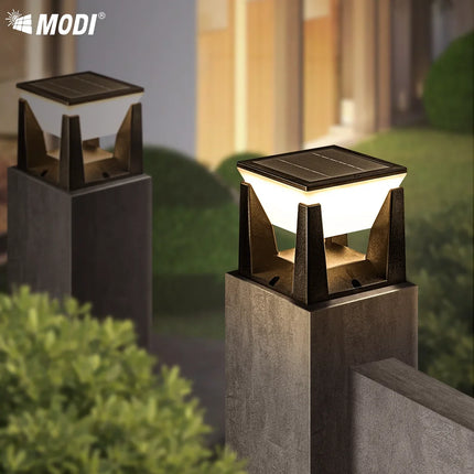 Lampadaire solaire étanche pour jardin et allée extérieure — LZ4X9Q