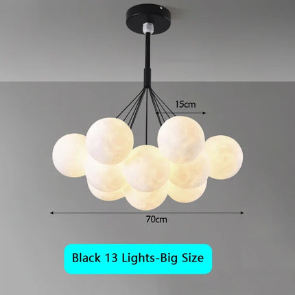 Lustre suspension moderne à bulles avec télécommande pour enfants — LZ4N8Q2