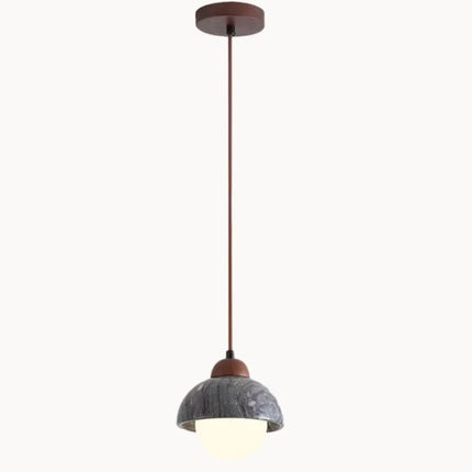 Suspension intérieure moderne en pierre et bois — LZ4X9T