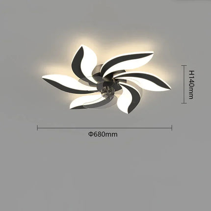 Plafonnier ventilateur intérieur avec éclairage et télécommande — LZ4X9M