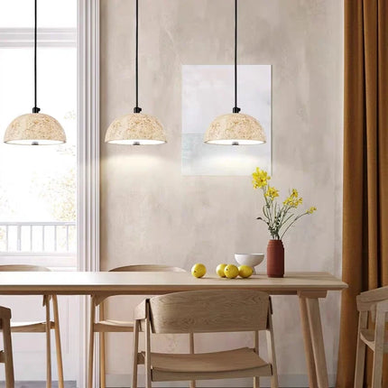 Lustre en pierre style wabi-sabi rétro nordique pour ambiance zen — LZ4T9Q2F