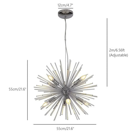 Lustre boule hérisson lumineux style nordique pour décoration maison — LZ4N7Q2