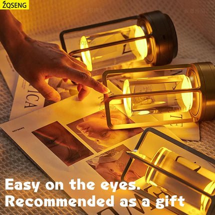 Lampe de bureau tactile rechargeable sans fil polyvalente — LZ4X9P2