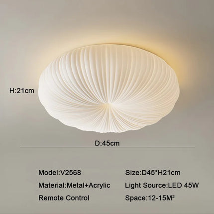 plafonnier led moderne abat jour citrouille luminaire à intensité variable