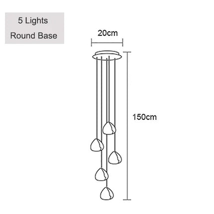 Suspension élégante en cristal pour éclairage moderne — LZ4X9P