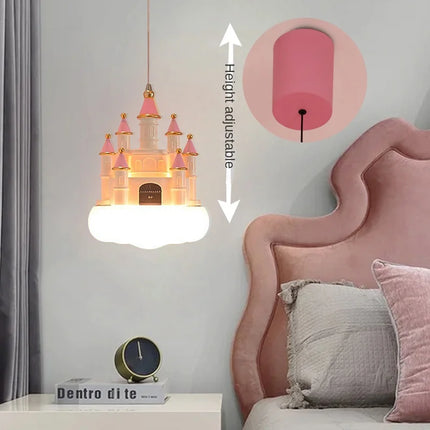 Suspension nuages et château pour chambre d'enfants — LZ4X9P