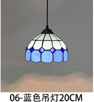 Lustre en verre style Tiffany rétro pour intérieur méditerranéen — LZ4X9P