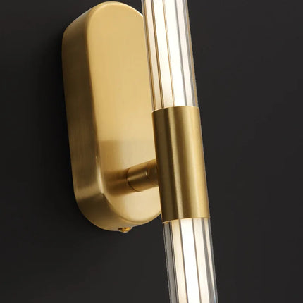 Applique murale LED minimaliste en acrylique avec finition métallique et gradation — LZ4P9XQ