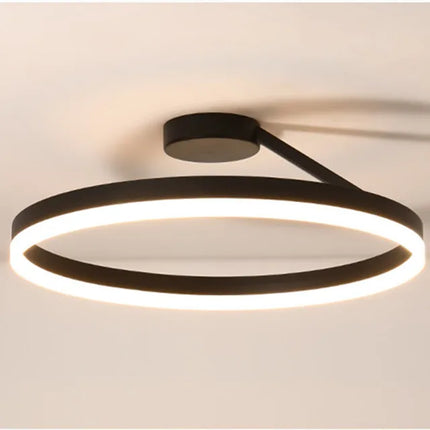 Lustre LED anneau nordique réglable pour salle à manger et salon — LZ4X9P