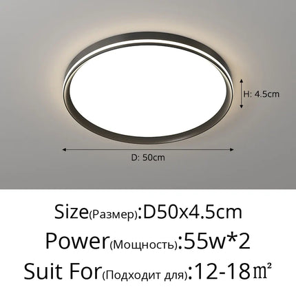 Plafonnier moderne en aluminium avec protection oculaire — LZ4X9J