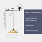 B 35CM Couleur noyer / 5W (Max100W)