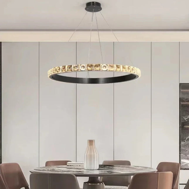Lustre en cristal de luxe pour hôtel et villa — LZ4X9P2
