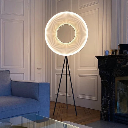 Lustre LED moderne en tissu Iris pour décoration d’hôtel — LZ4X9P