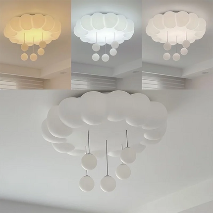 Lustre boule ronde à abat-jour étoile avec télécommande et gradation — LZ4X9T2